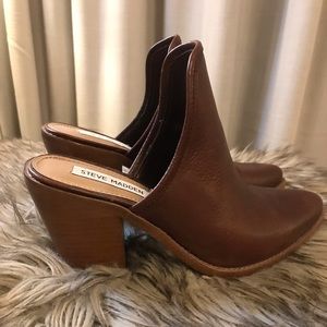 Steve Madden western style mules in size 7.